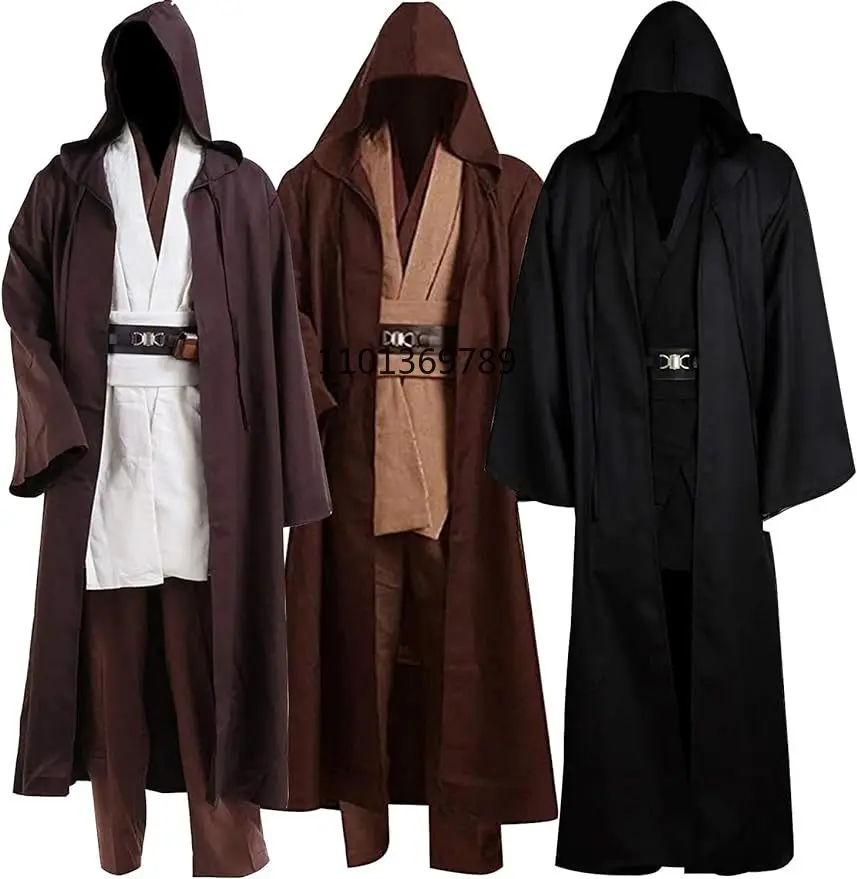 

Factory drop ship Disfraz Tunic Costume Men's Tunic Hooded Robe Full Set Halloween Cosplay Costume Cloak Set halloween costume
