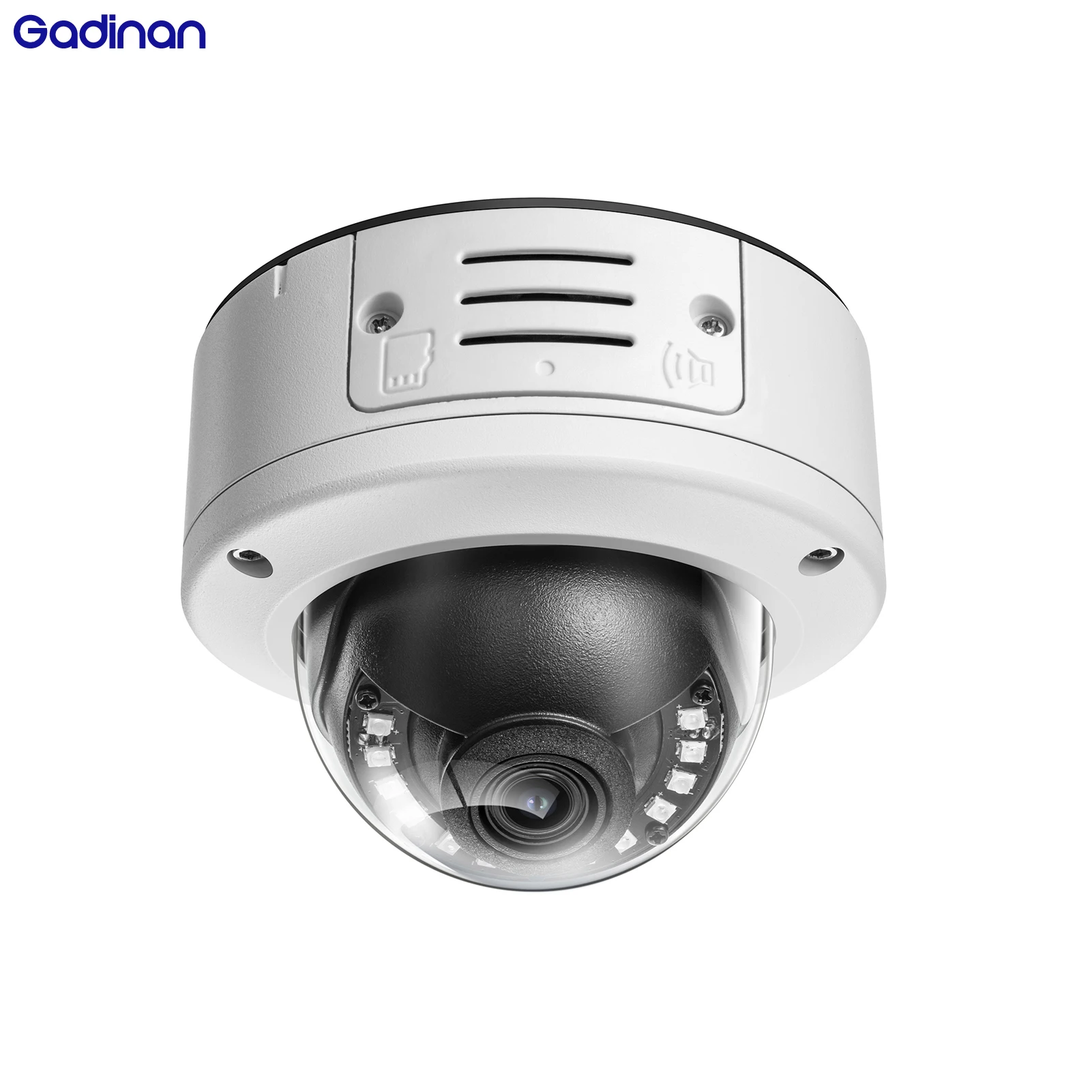 Gadinan 8MP 4K POE IP Camera Vandal-proof Outdoor 5MP 2-Way Audio H.265 Onvif Metal Dome Wired CCTV Security Video Surveillance 1