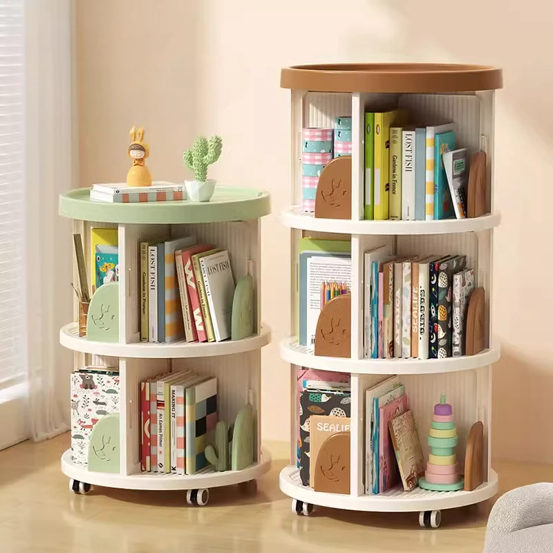 Songmics Children's Bookshelf Nursery Children Accessories Toys Box Storage Montessori Books Child Cabinet Kids Room Furniture