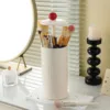 Seasonal Storage Automatic Makeup Brush Holder With Lid Makeup Brush Set Organizer Automatic Lifting Makeup Closet with 4