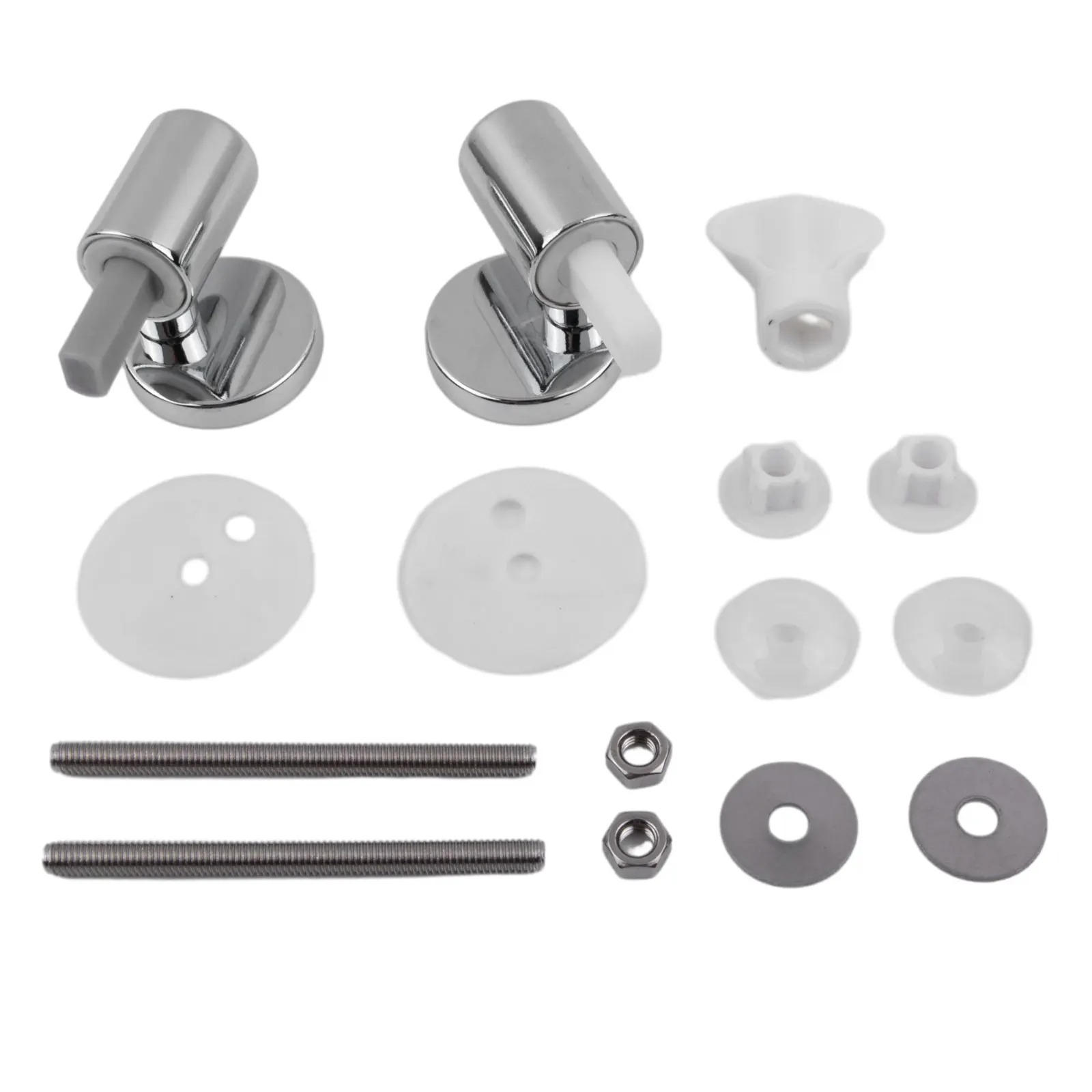 1 Set ABS Seat Hinge Toilet Lid Hinges Replacement Traditional Contemporary Toilet Soft Close Hinges Kit Accesories