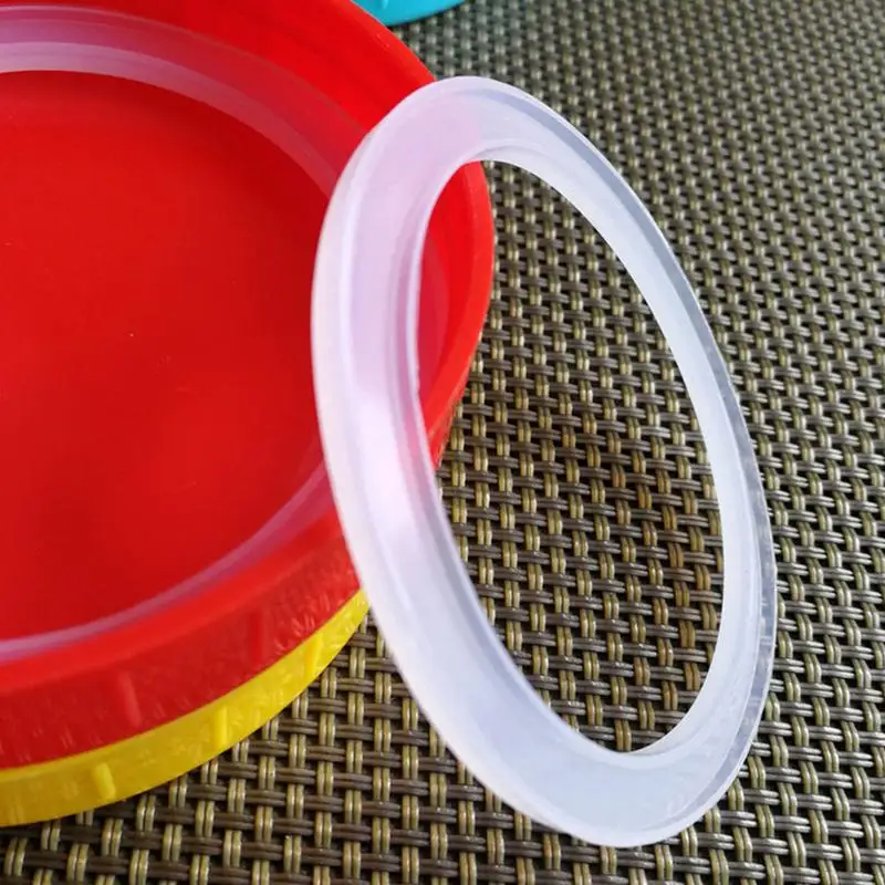 Silicone Jar Gaskets Replacement Gasket Airtight Rubber Seals Rings Leak Proof Canning Seals for Glass Jars Storage Containers