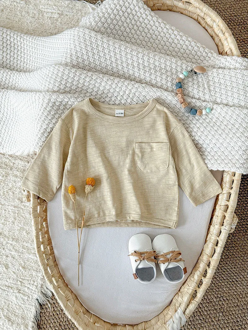 Cotton Baby Girl Long Sleeved Shirt for Autumn