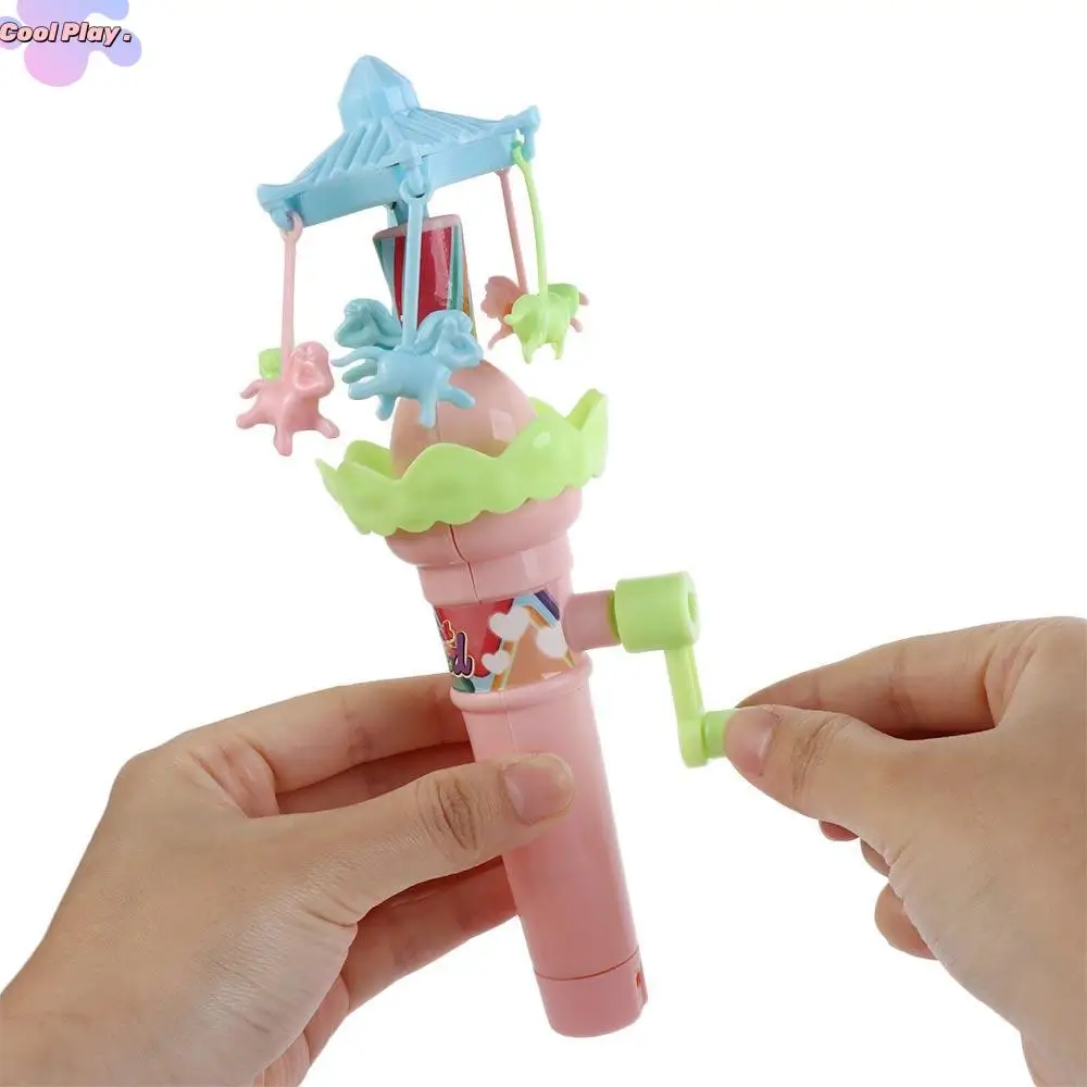 Hand Held Rotor Toy 【Clearance】 Fun LED Lights Hand Cranked Rotating Toy Interactive Gear ...