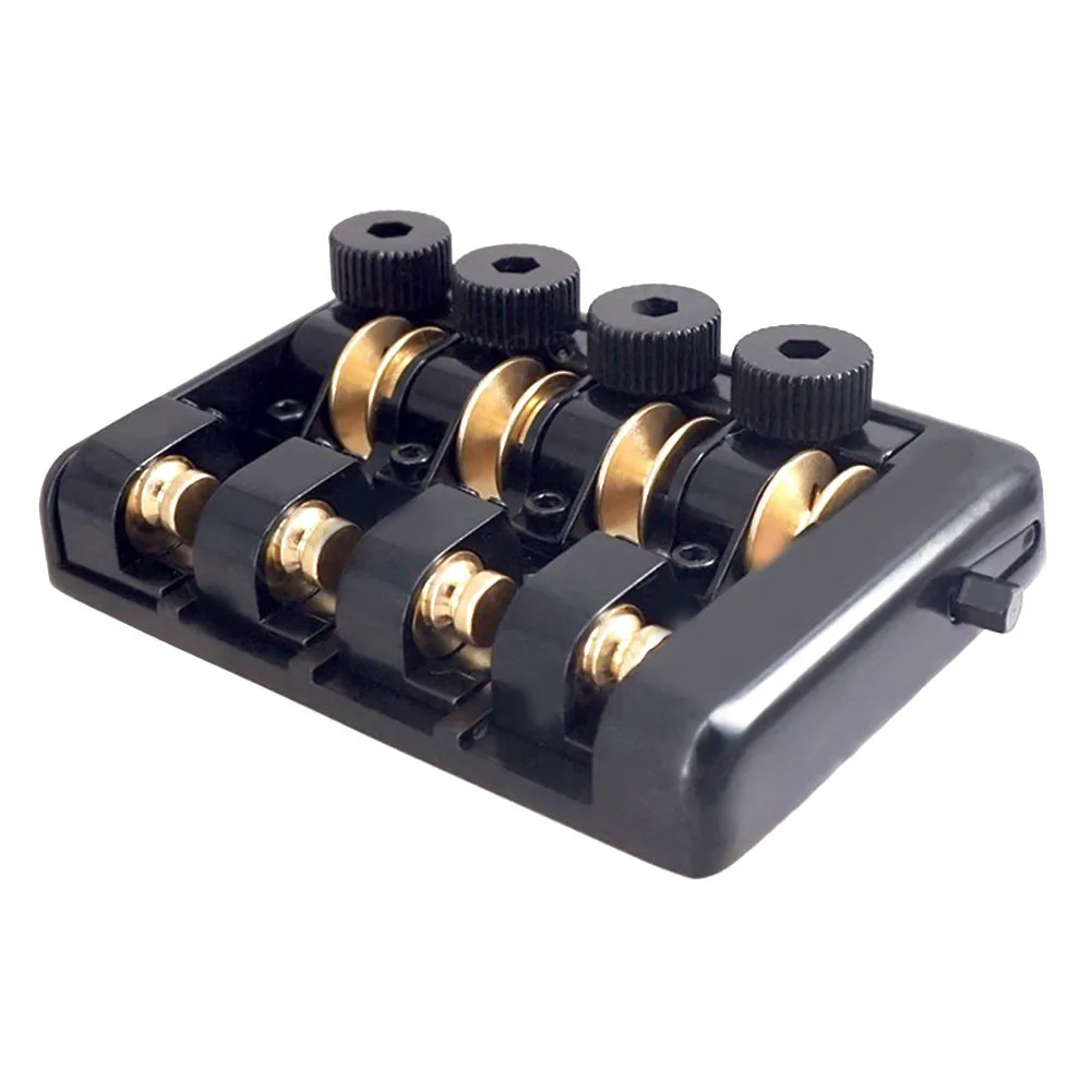 

Unlock the True Potential of Your Travel Bass Guitar with this Premium 4 String Headless Brass Roller Saddle Bridge