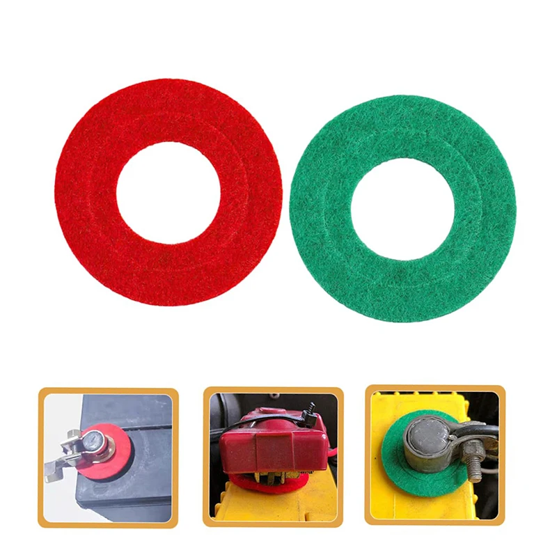 10PCS Car Battery Terminal Protectors Gasket Anti-Corrosion Fiber Auto Car Battery Terminal Protector Gasket Pads