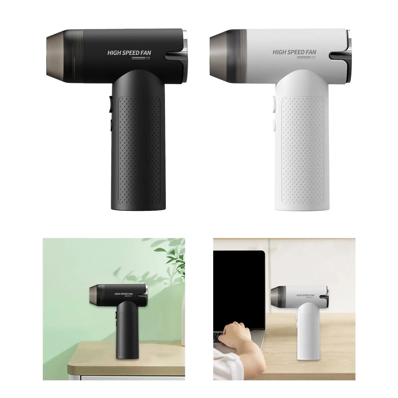 Cordless Hairdryer Portable Handheld Fan Cooling Dust Removal Small Desk Fan 3