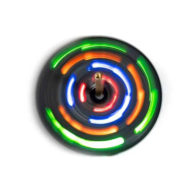 LED Rotating Gyroscope DIY Kit Blinking Lights Circuit Board Soldering Practice Electronics Kit For Beginner Soldering Learning