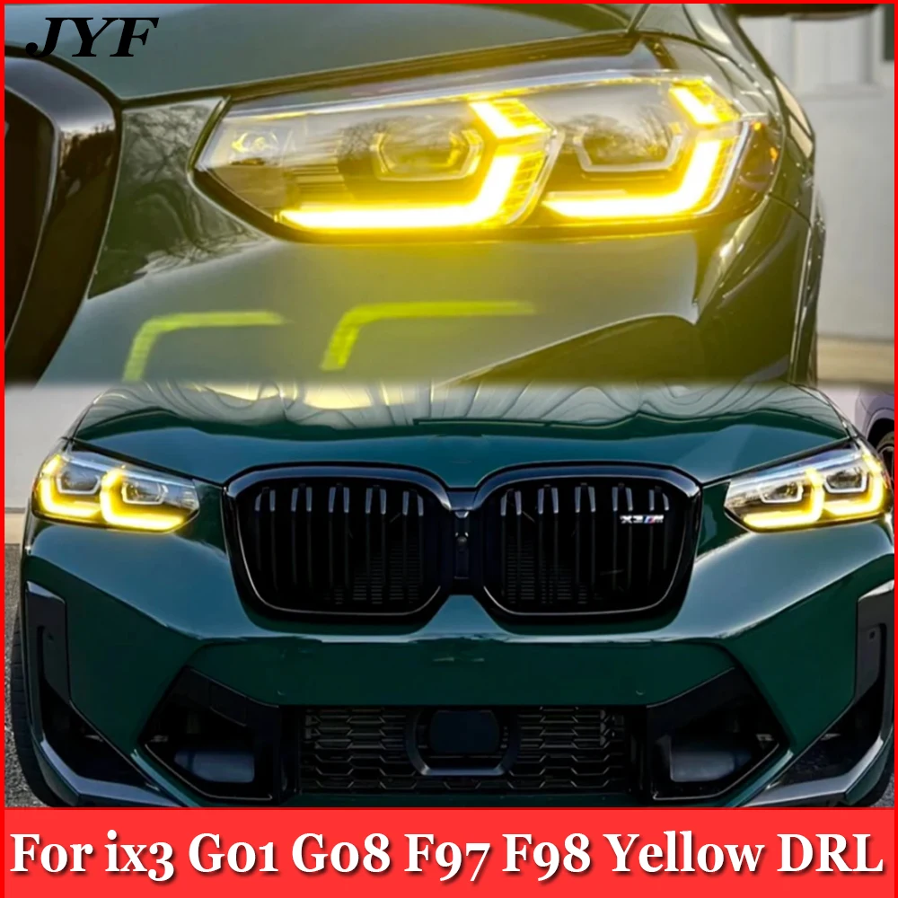 Car Headlight CSL Yellow DRL Modules For BMW X3 X4 X3M X4M IX3 G01 G08