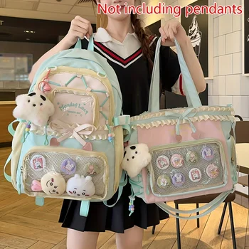 Women's Bag Set Two-Piece Pain Bag Back to School Season Back to School Season Backpack Lace Lightweight Cute Backpack 1