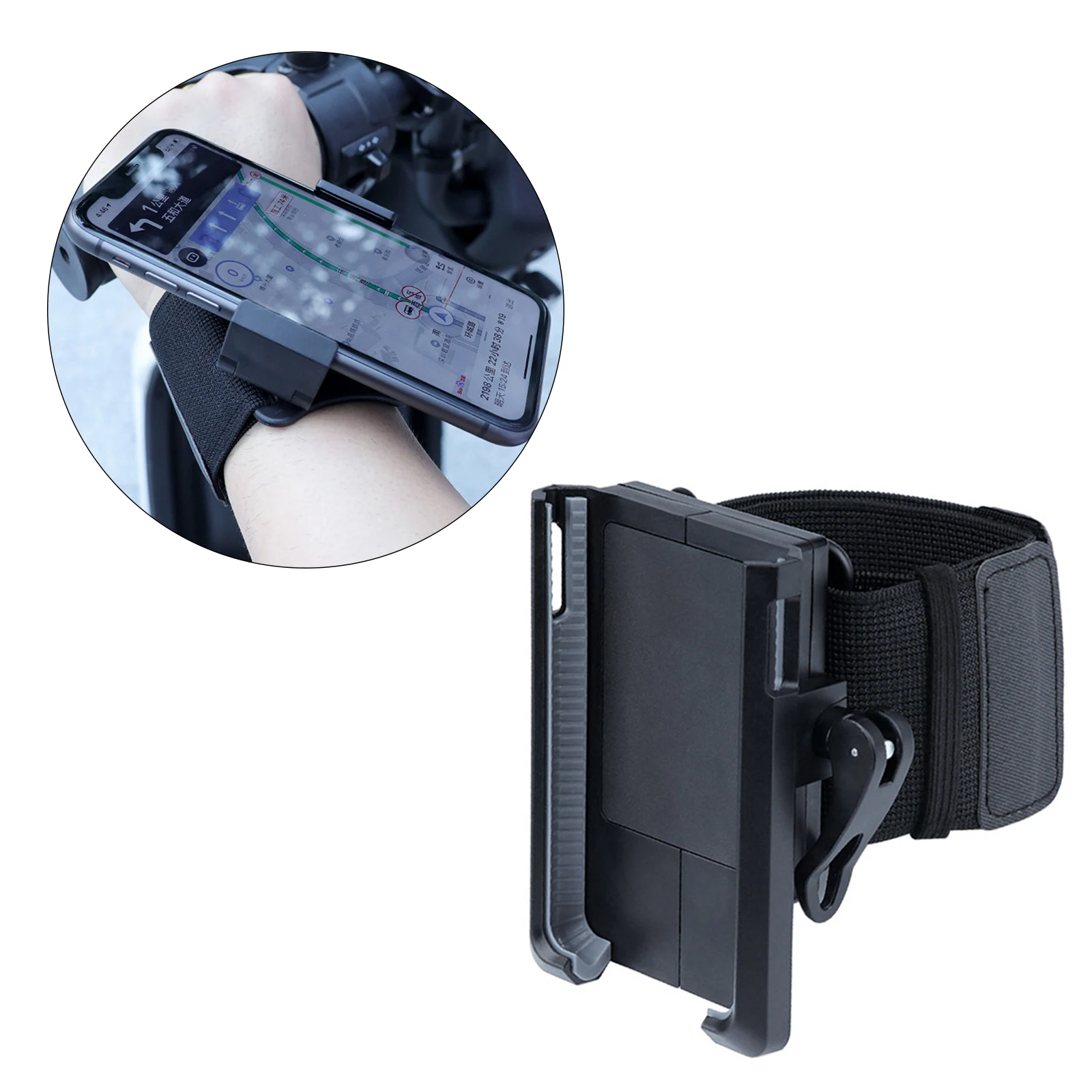 Bike Wristband Phone Holder Mount 360&deg; Rotation Armband Smartphone for Running Walking Hiking Cycling phone armband mobile phone armband phone arm band phone wristband holder