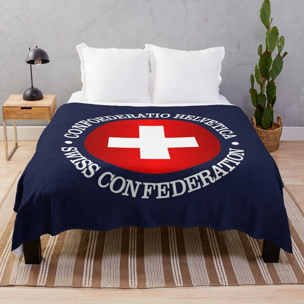 

Switzerland (rd) Throw Blanket Thermal Blankets For Travel Sofa Quilt bed plaid