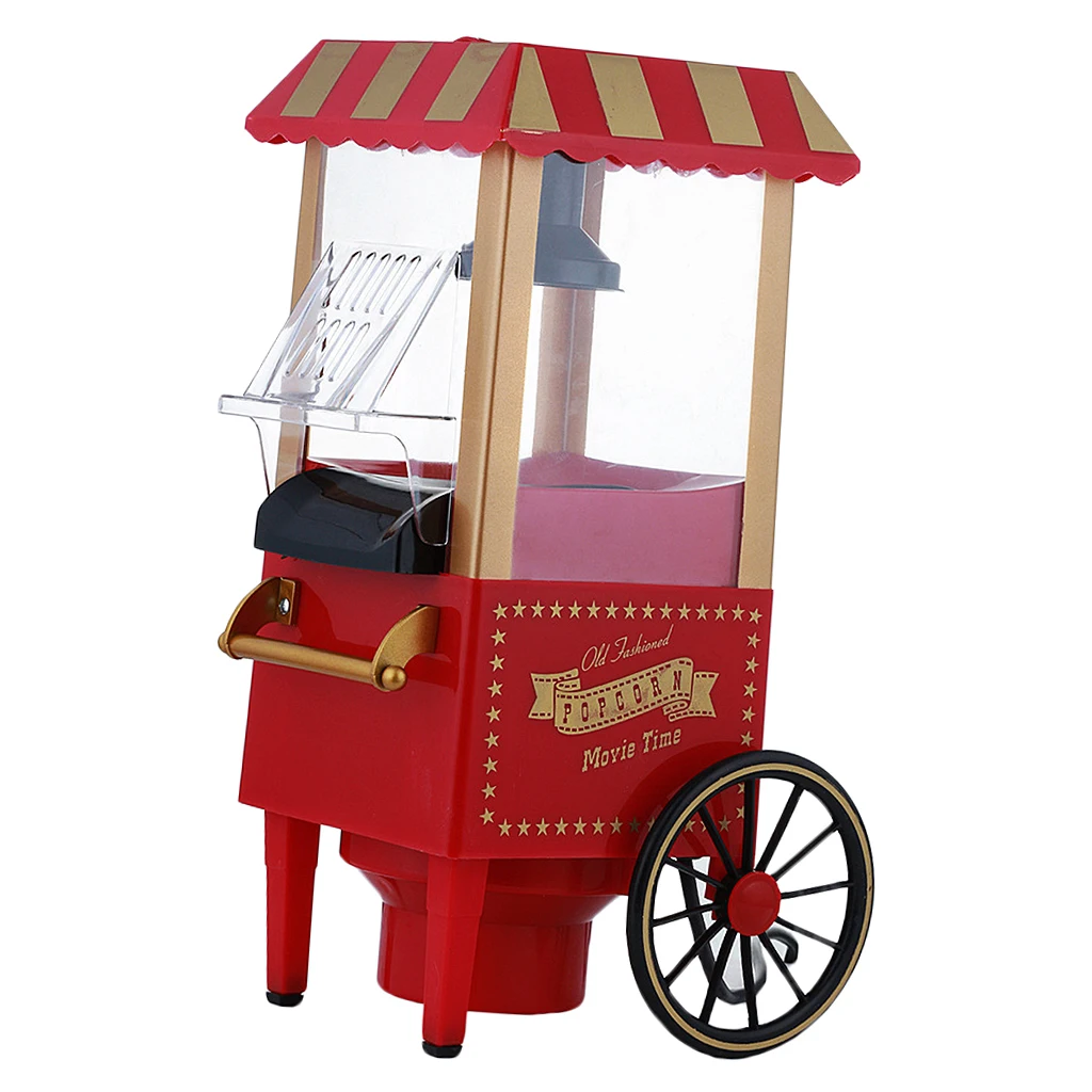 220V Popcorn Machine Small Mini Electric Carnival Popcorn Maker 1100W Corn Making Machine For Household DIY Corn Popper EU Plug