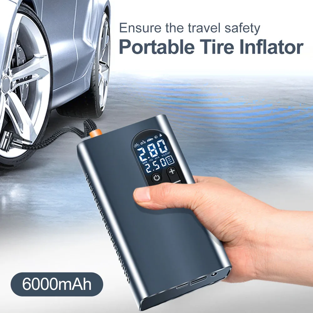 �ڵ��� Ÿ�̾� ��â��, USB ������, 12V ���� ���� ����� ����, LED USB ���, �ڵ��� ������ ������� �� 6000mAh