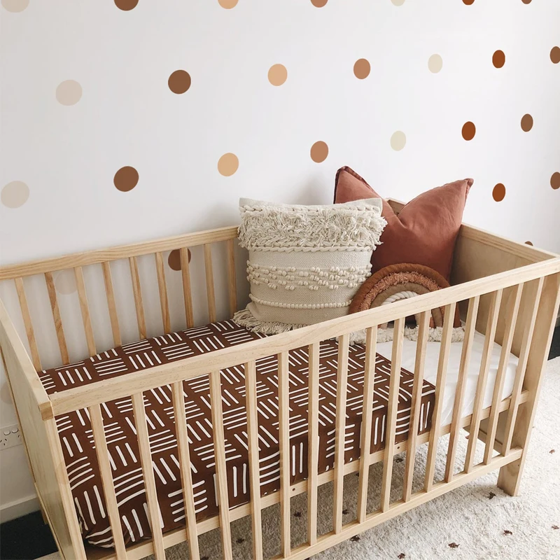 Creative Boho Polka Dot Wall Stickers for Children's Room Baby Girls Boys Nursery Room Home Decor Cartoon Kids Vintage Stickers luminous wall stickers,wall stickers,vinyl decal stickers