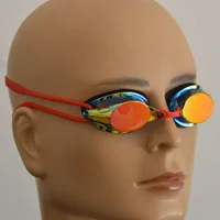 Race  Swimming Goggles Colorful Anti-fog Waterproof Optical Glasses Competive Swim Mask with replaceable nose bridge frames 2