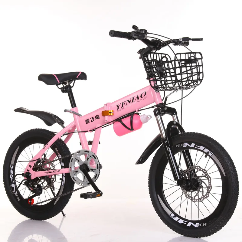 

Free Shipping in Korea Children Aged 6-12 years old Folding Bicycle Variable Speed Disc Brake 18Inch 20Inch 22Inch Student Bike