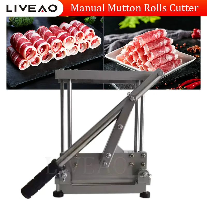 

Manual Meat Slicer Machine Universal Home Shop Stainless Steel Ham Slicing Tool Lamb Beef Slicing Machine Vegetable Devices