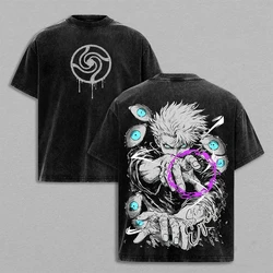 Jujutsu Kaisen Gojo Satoru Graphic Tee - Unisex Anime Fashion Cotton T - Shirt - XXL (Black)