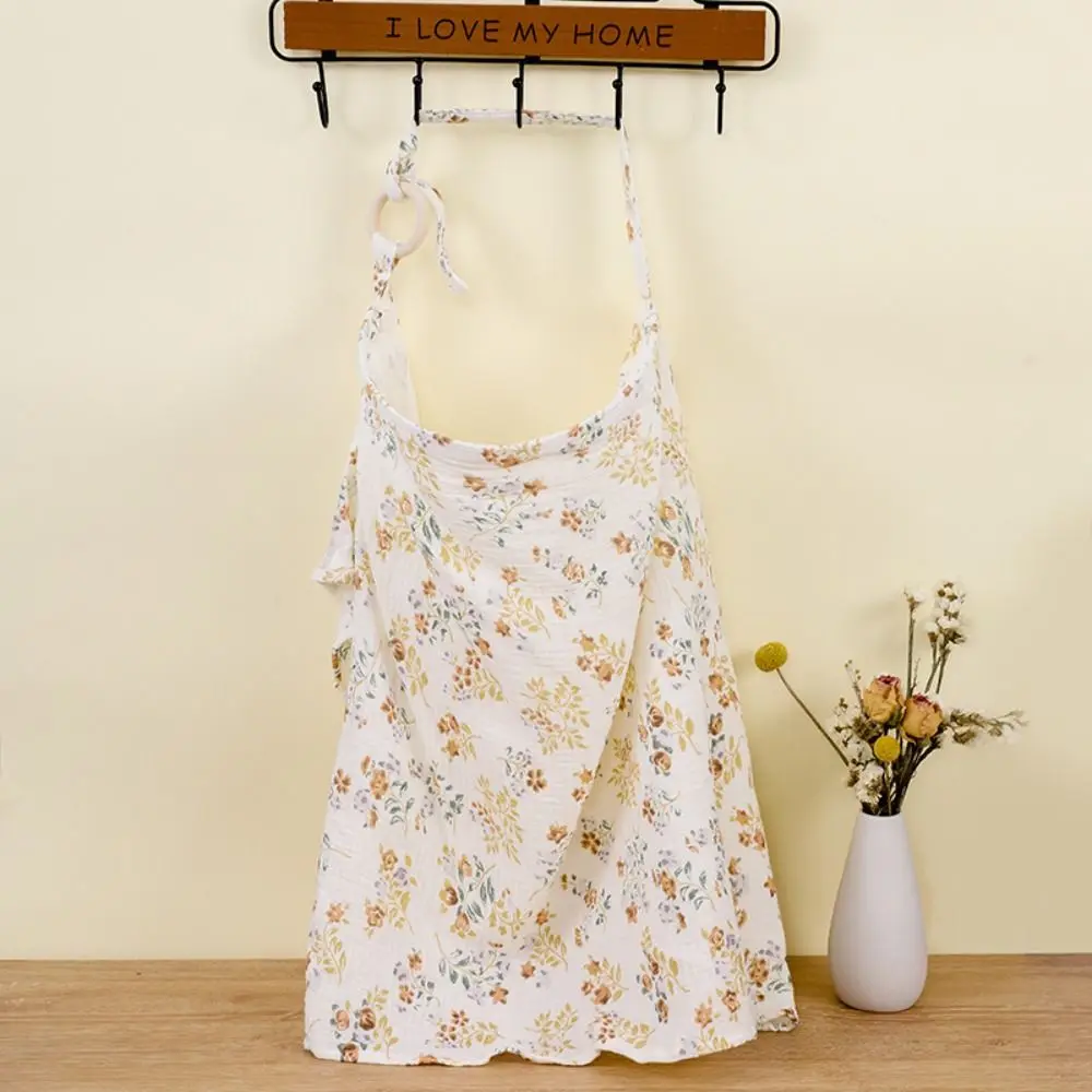 Cotton Breastfeeding Cover Rainbow Solid Color Nursing Apron Adjustable Bear Breastfeeding Coverall Mother