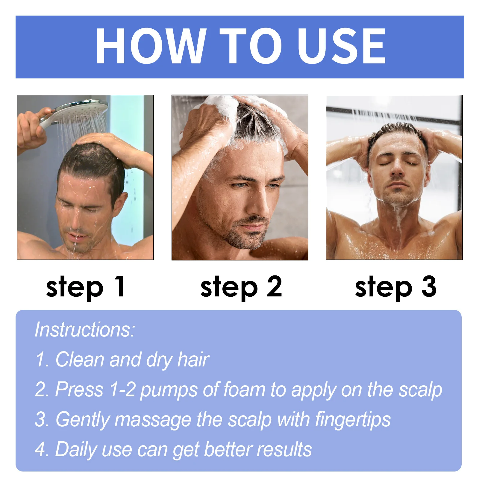 Hair Growth Foam Thinning Scalp Treatment Hereditary Seborrheic Hair Loss Regrowth Thicken Repairing Follicles Care Product