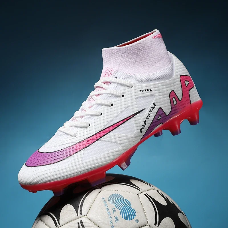 Description Picture 6 of itemNew Men's Football Boots Ultralight Non-Slip Sport Indoor Soccer Shoes Non Slip Fg Turf Futsal Comfortable Grass Adult Cleats