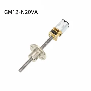 GM12-N20VA DC Gear Motor M4*55mm Screw Threaded Shaft 3V/6V/12V With 4MM Flange Coupling GM12-N20VA