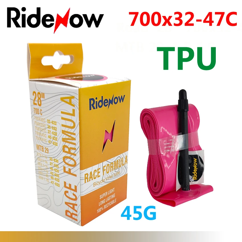 Ridenow Tpu Inner Tube 700c Latex Tubes Inkesky RIDENOW Pack TPU