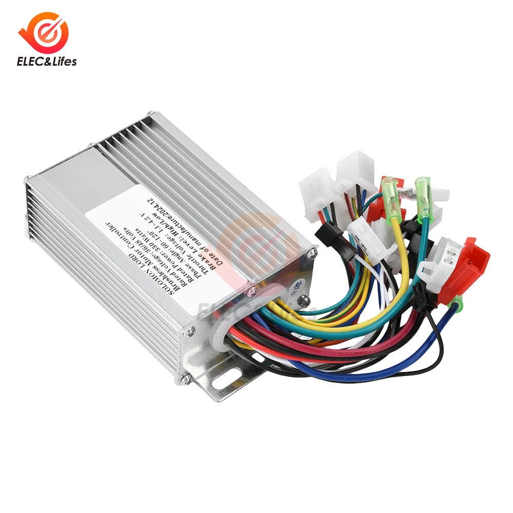 DC Motor Speed Controller Brushless Motor Driver Controls Module 36/48V 15-18A 350W For Electric Bicycle E-bike Scooter