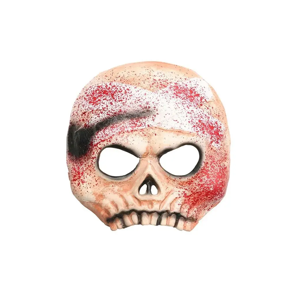 Realistic Halloween Cosplay Mask Creativity Breathable Masquerade Party Mask Elastic Strapy Unisex Bloody Skull Mask