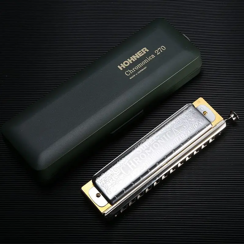 

German Hohner Helai 12-Hole Chromatic Scale Harmonica Beginner Adult Beginner Professional Self-Taught Musical Instrument 270