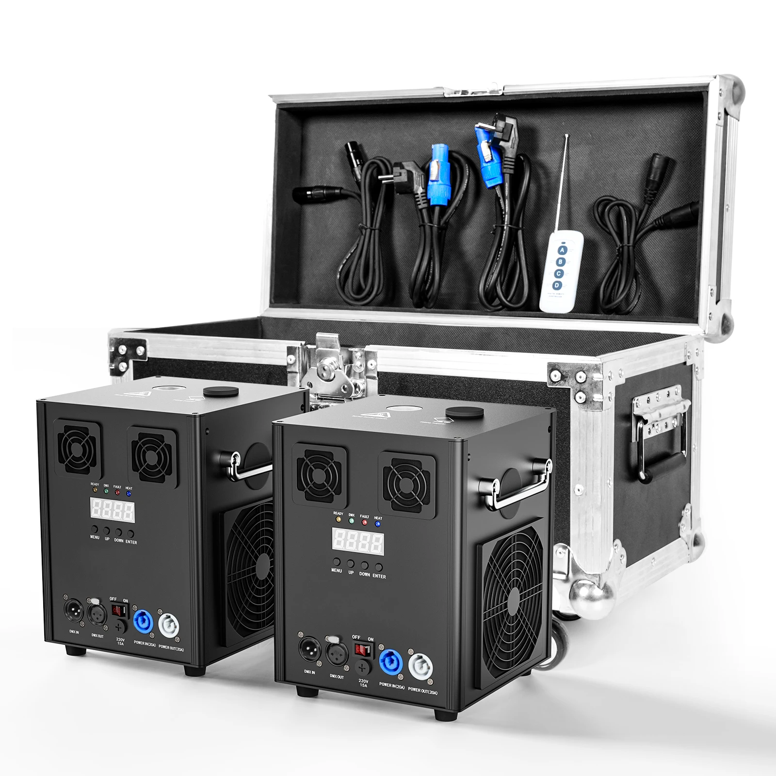 Fieryzeal 600W Cold Sparks Machine Flightcase Indoor Outdoor DJ Party Wedding Stage Equipment Wireless Remote Firework Machine cold sparks machine