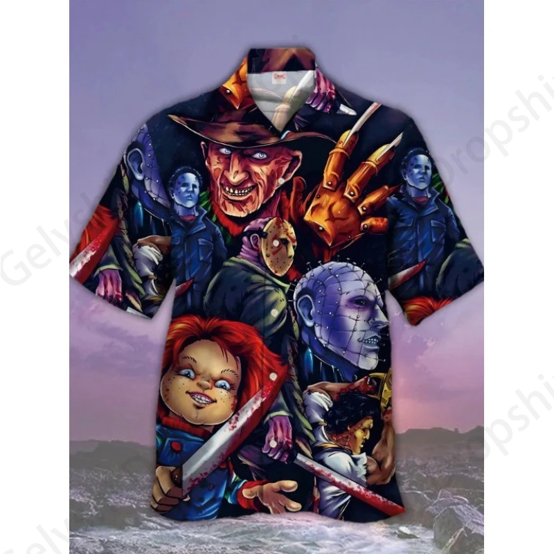 Hawaiian Shirt Halloween Chucky 3d Print For Men Women