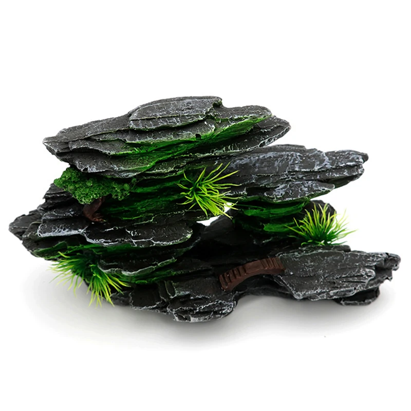 Creative rockery Fish Tank Ornaments Decoration Landscaping Resin Rockery Aquarium Resin Rockery Home Crafts Ornaments D9261