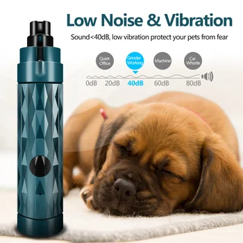 Molinillo de uñas eléctrico para s, cortaúñas para mascotas, recortador de uñas con luz Led, lima de uñas indolora para s, alisado de patas
