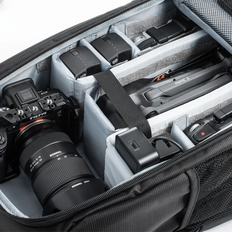 Storage Bag for Mavic 3 Multi Pocket Travel Carrying Bag with Zipper for Mavic 3 Protect Cover X7JC