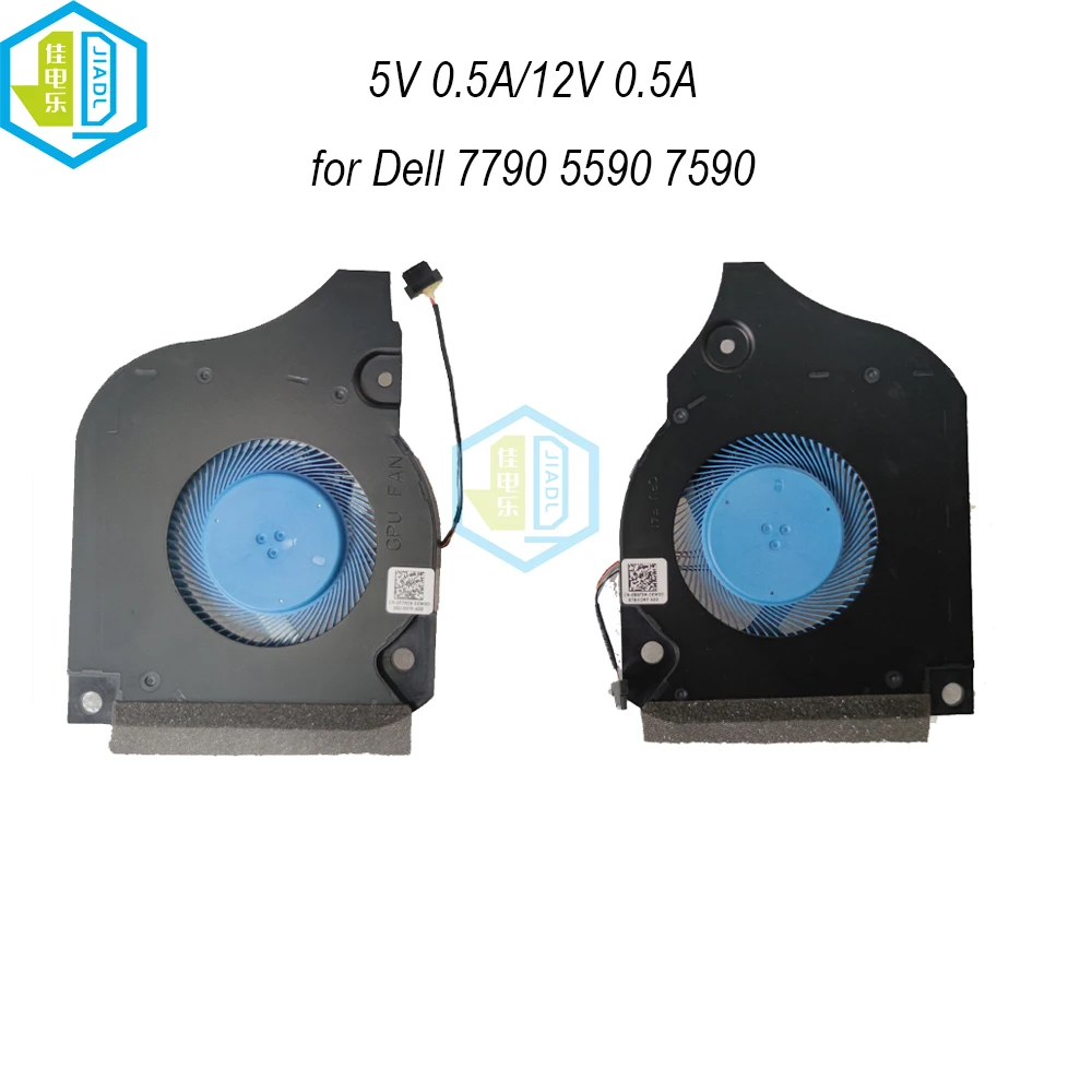 Computador Cpu Gpu Ventilador de Refrigeração para Dell g5 5590 g7 7790 7590 063nym 0fk2hp 0f7n58 0x4f3m Refrigerador Ventilador do Radiador Processador 12v 5v 0.5a