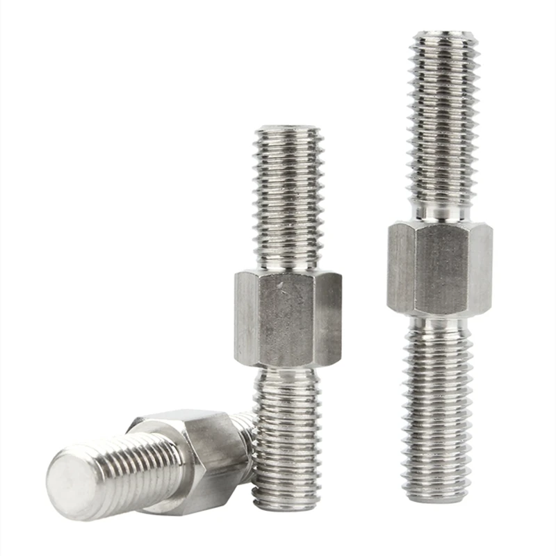 ダブルエンドねじ棒、M4 M5 M6 M8 M10 M12 304 ステンレス鋼左右