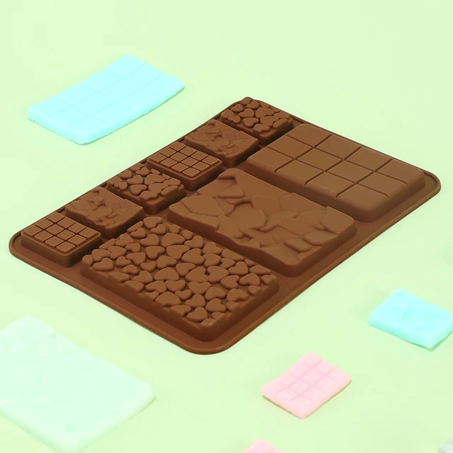 2 Size Silicone Waffle Chocolate Mould Fondant Patisserie Candy