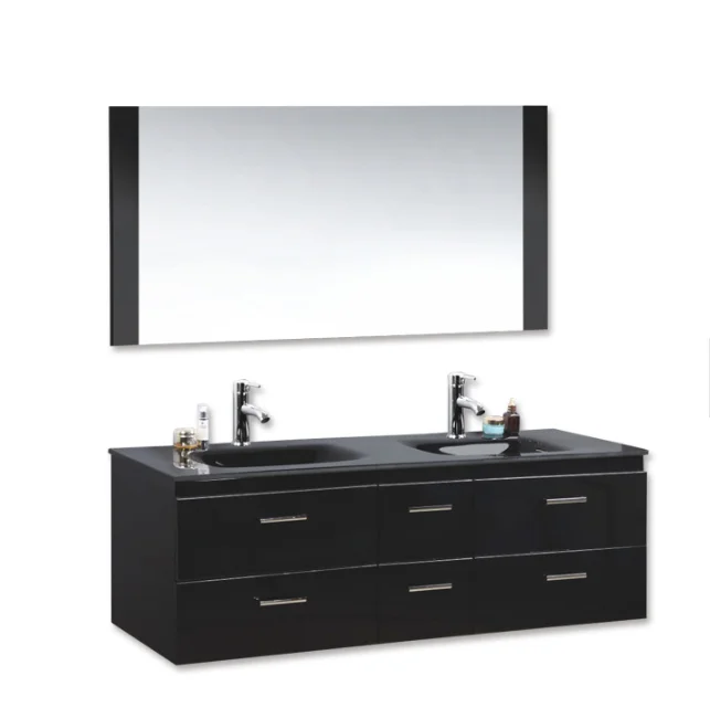 Bathroom Double Sink Vanity Luxury Pvc24 In Bathroom Cabinet