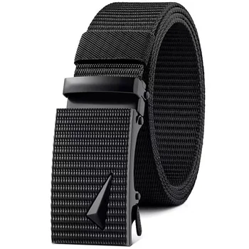 Mens Nylon Automatic Belt Male Army Tactical Belt for Man Military Canvas Belts High Quality Jeans Fashion Luxury Strap HQ123 1