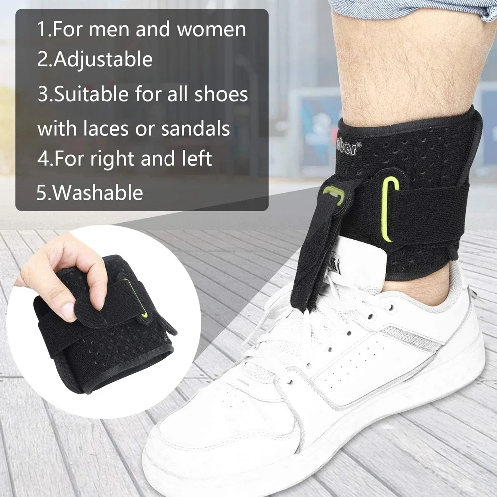 Ankle Support Ankle Straps Fitness Ankle Straps Ankle Support Brace Foot UP Adjustable Drop Foot Ankle Brace Strap for Walking AFO Brace Orthosis for Plantar Fasciitis Hemiplegia Strok Support