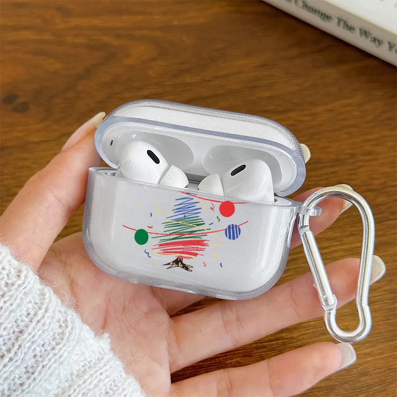 Handpainted Christmas Tree Airpods Case Cover