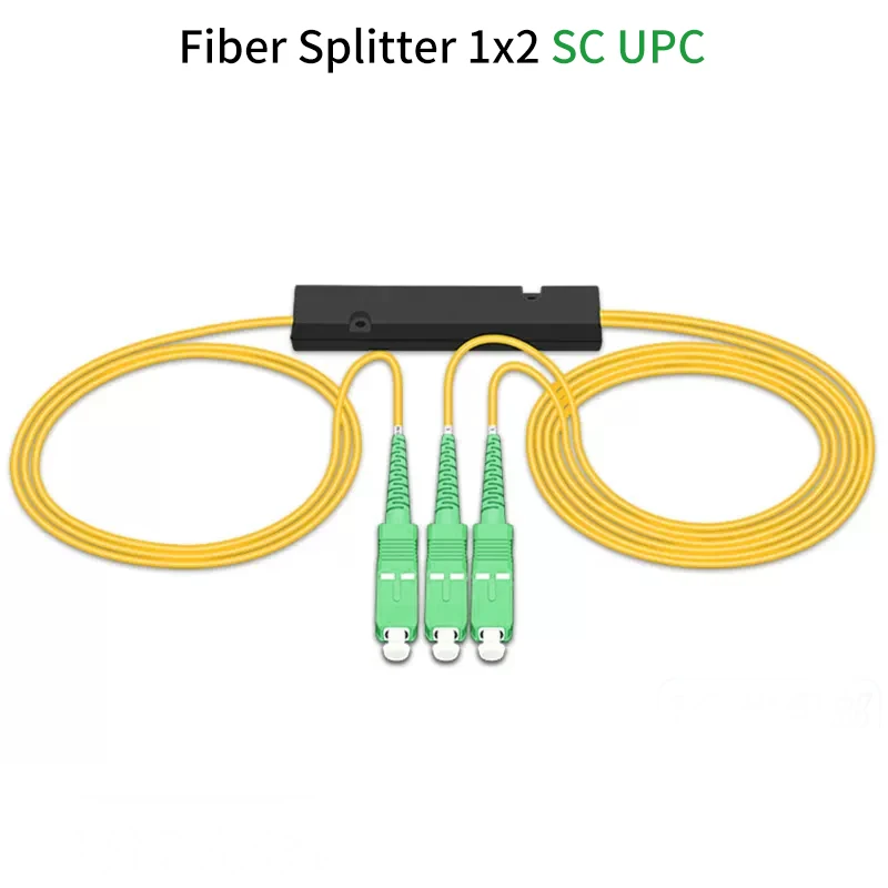 

Волоконно-оптическая разветвительная коробка SC/APC 1x2 PLC ABS Splitter Одномодовый оптический Кассетный разветвитель SC/ UPC Муфта 1:2 Разъем