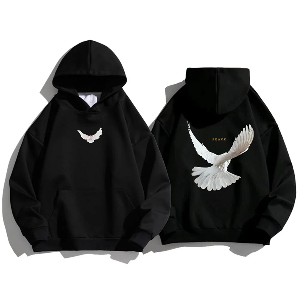 

Kanye Hoodie Mens Autumn Pullover Luxury Hooded Sweartshirts Pigeon Graphic Casual Unisex Hip Hop Oversized Fashion y2k Hoodie