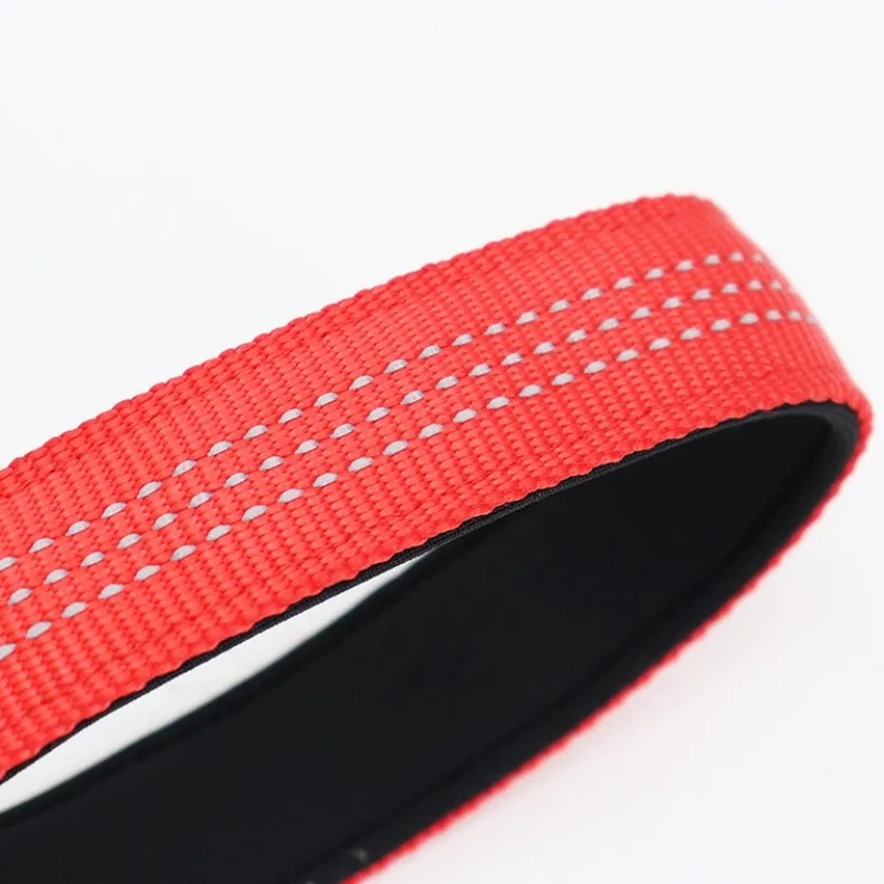 Dog Leash Short Comfortable Handle Leashes 30cm Reflective Belt for Dog Walking Nylon - PeticaDeals