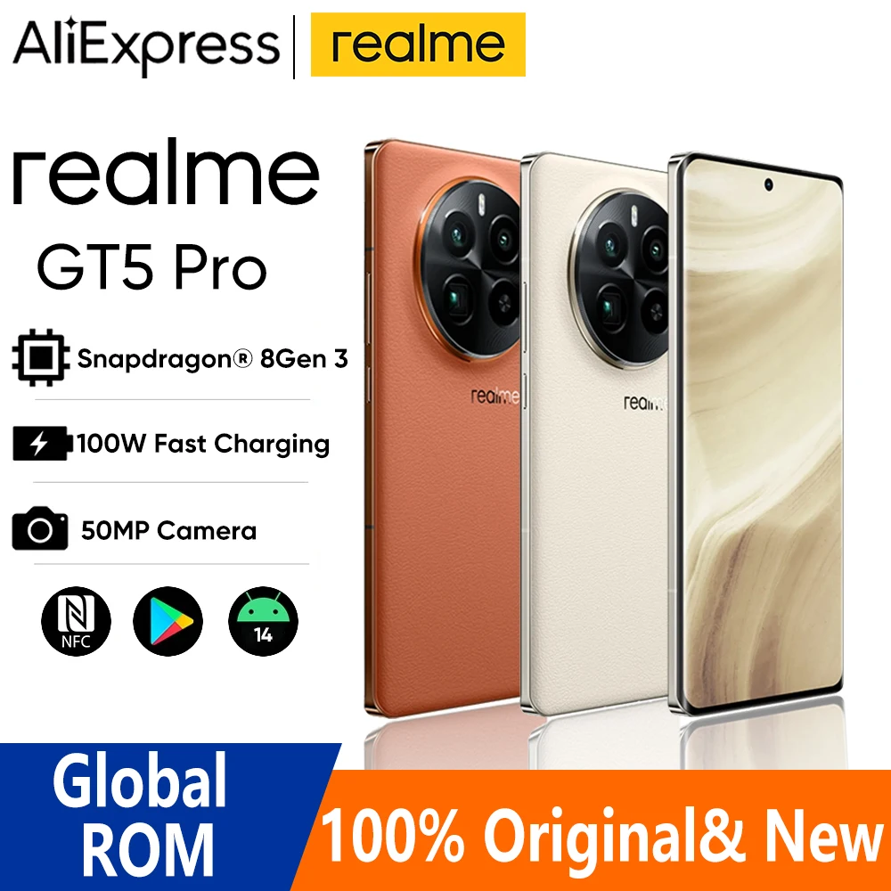 Realme GT5 Pro Android Cellphone SnapDragon 8 Gen 3 100W