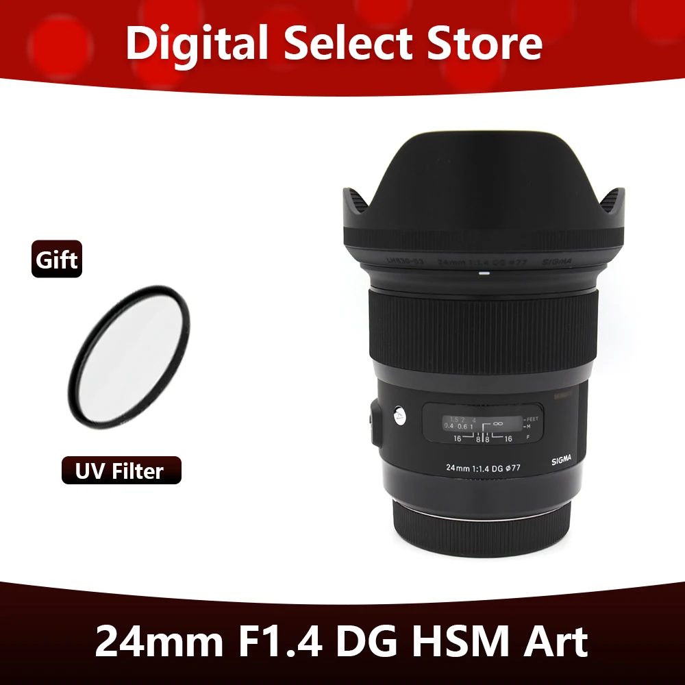 Sigma 24Mm F1.4 Dg Hsm Art Lens Per Canon Nikon Sony E Mount