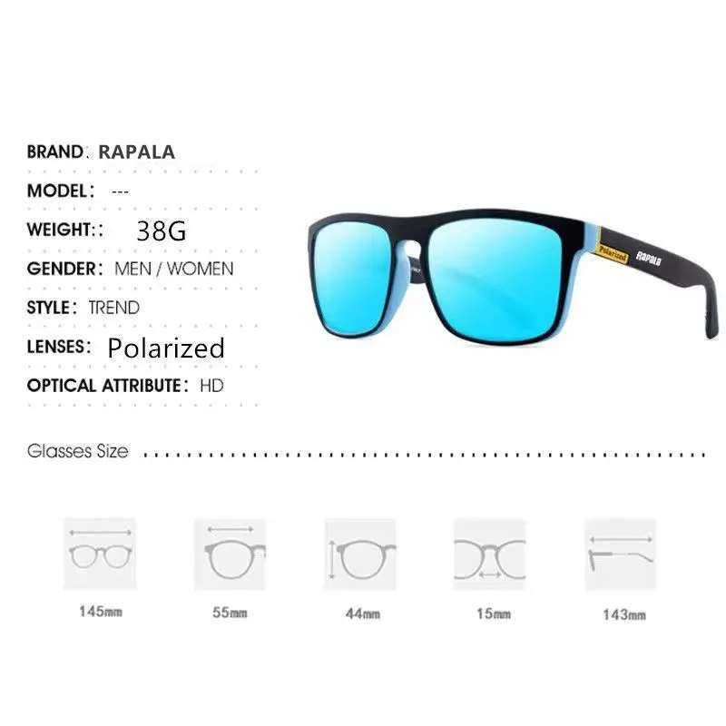 RAPALA Polarized Sunglasses UV400 Protection for Men and Women Outdoor Hunting Fishing Driving Bicycle polarized sunglasses,fishing sunglasses
