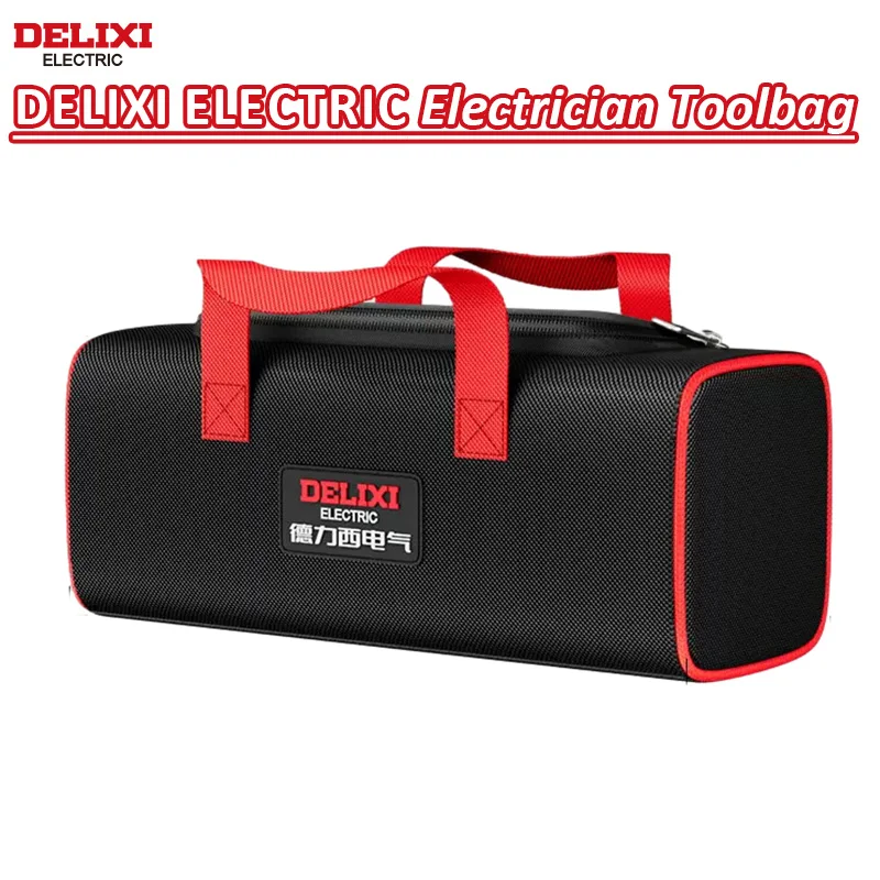 DELIXI ELECTRIC PortableTool Bag,1680D Oxford Cloth Storage Bags Increased Thickening with Zipper Multi-Purpose